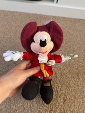 Captain Hook Mickey Mouse Disney Theme Parks Plush Soft Toy 10"