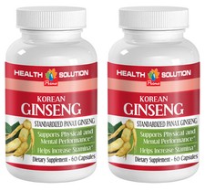 KOREAN ROOT Ginseng Extract 350mg - brain booster supplement - 2 Bottles