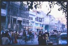 35mm Slide Transparency Colour Old Kodachrome Color Street Scene Pedicab 1970's