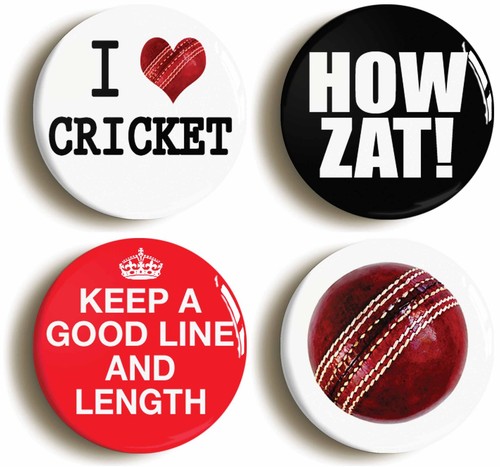 Cricket badge button pin - pin, fan