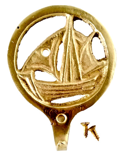 Vintage brass nautical ship - brass,