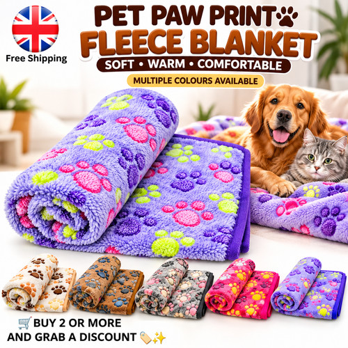 Soft fluffy pet blanket - soft,