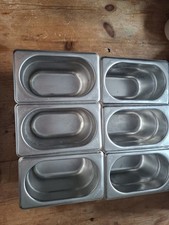 6 Gastronorm 1/9 Stainless