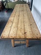 Antique Pine Trestle Table