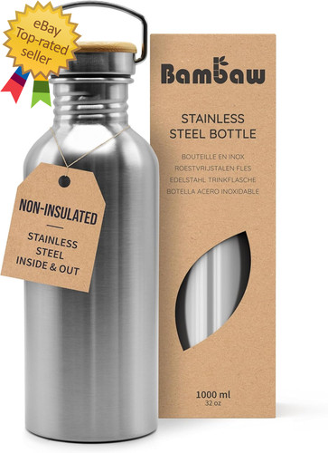 Stainless steel water bottles - steel,