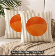2 X 70's 80's RETRO Cushion Covers 45 X 45 NEW. Home Decor