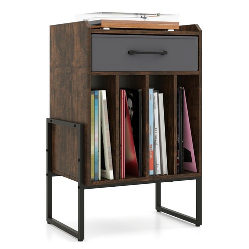 Costway record player stand - record,