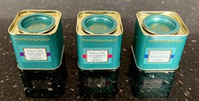 3 X FORTNUM & MASON ROYAL AFTERNOON EARL GREY MINI TEA SQUARE CADDY DUCK EMPTY