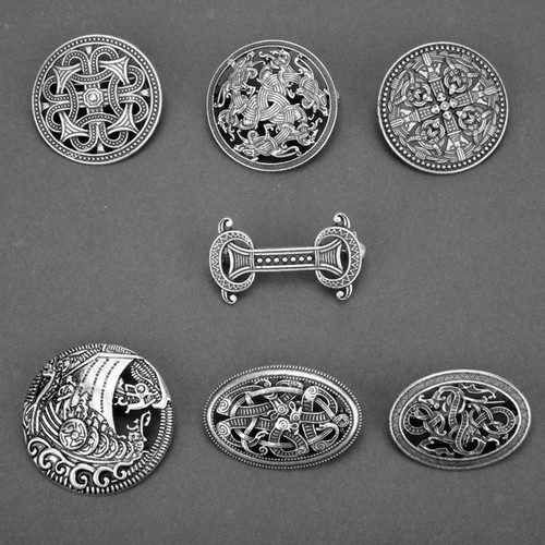 Medieval brooch viking lapel - medieval,