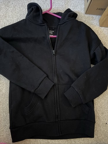 Boys black hoodie jumper - black,