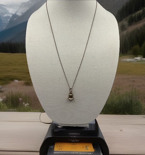 Vintage bell necklace - necklace, 27”