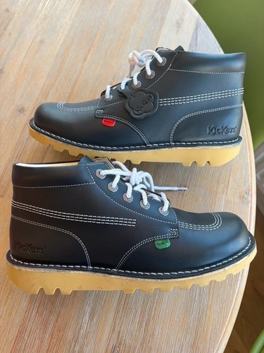 Kickers kick navy - hi, leather