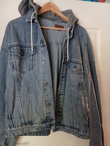 Mens asos hooded blue - hooded, denim