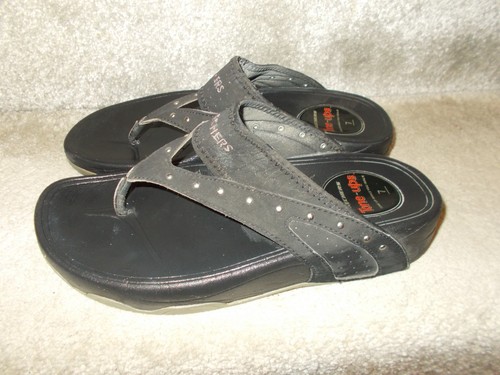 Skechers tone wedge black - skechers,