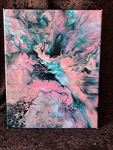 Acrylic fluid art canvas - fluid,