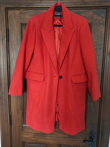 Primark ladies red longline - red,