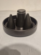 Set of Black  Arabia  Finland Salt And Pepper Shakers + mustard pot VERY RARE