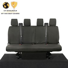 FORD TRANSIT VAN MK9 (INC TIPPER) (2025 ON) REAR SEAT COVERS BLACK 180