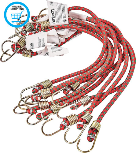10pc mini bungee cords - 10pc, 10"