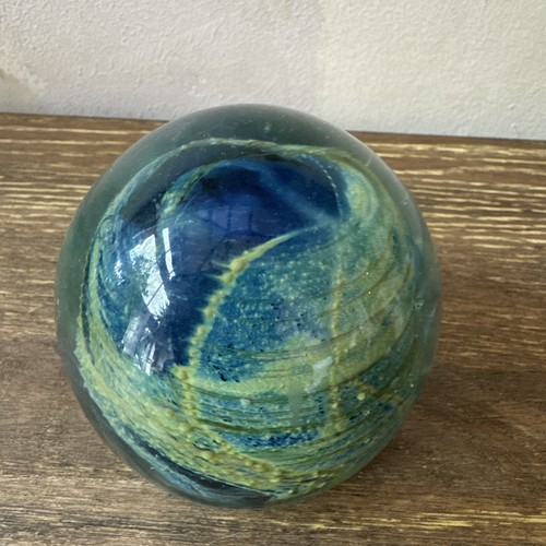1970s glass paperweight - glass,