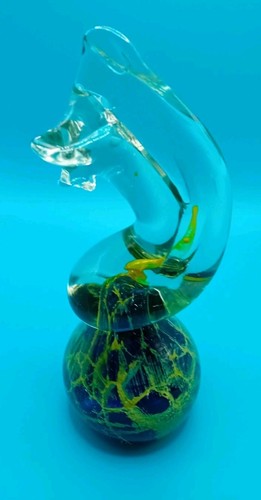 Mdina glass paperweight - mdina,