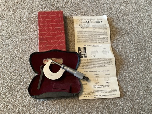Starrett satin chrome - chrome, 1"