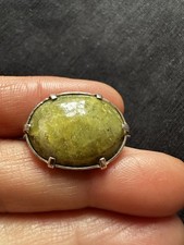 Antique  Silver Mark Irish Agate Silver  Brooch