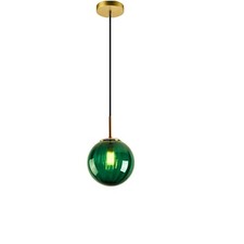 Ribbed Glass Pendant Christmas