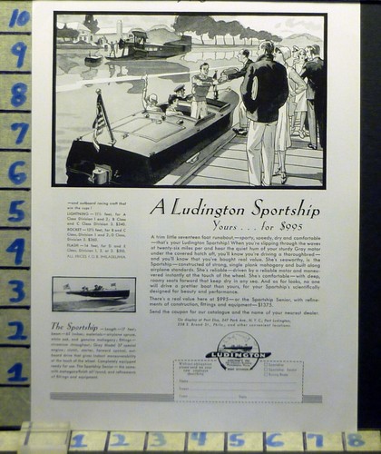 1930 ludington racing runabout - ludington,