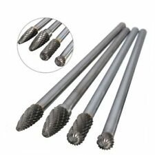 4pcs Long Reach Rotary Burr Double Cut Tungsten Carbide Bit Tools 150-160mm
