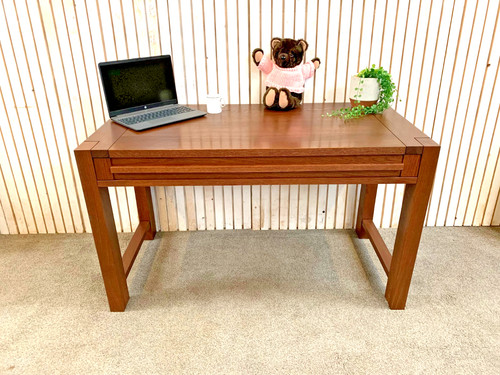 Oak desk with - with, drawer