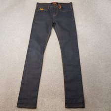 Superdry Mens Jeans 30x32 Blue Standard Skinny Copper Black Dark Wash Denim W30