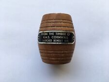 VINTAGE FROM THE TIMBER OF H.M.S.CORNWALL LAUNCHED BOMBAY 1815 SOUVENIR BARREL
