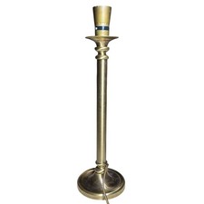 Candlestick Table Light Lamp Base Brushed Gold Style Mains Electric Large 44cm