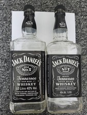 4x Empty Jack Daniels 1L
