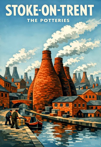 Travel poster stoke trent - travel,
