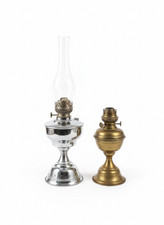 2x Vintage Oil Kerosene Lamps