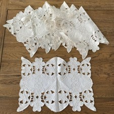 6x Vintage Lace embroidery and