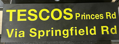 Bus destination blind - bus, sign