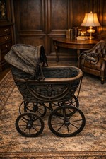 Antique victorian dolls pram - antique,