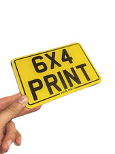 Small 6x4 motorcycle Motor Bike Novelty number plate Free Postage reflective