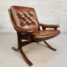 Vintage Danish Tan Leather