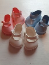 x 3 pairs Vintage Dolls Shoes