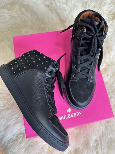 Mulberry leather sneaker - mulberry,