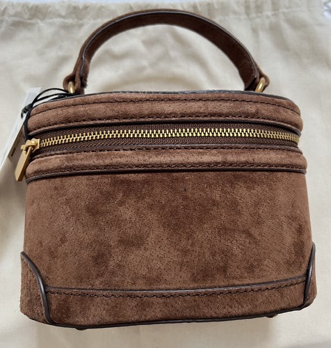 Zara brown leather vanity - zara,