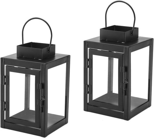 2pcs black hanging lanterns - 2pcs,