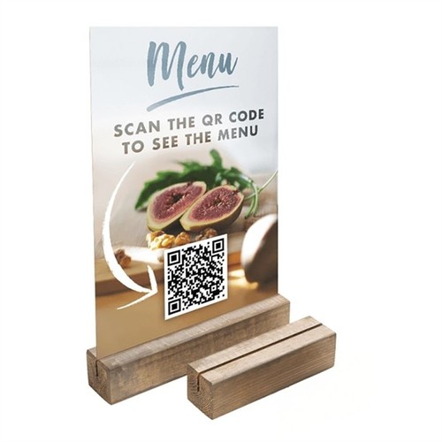 Wooden menu holder - a5,
