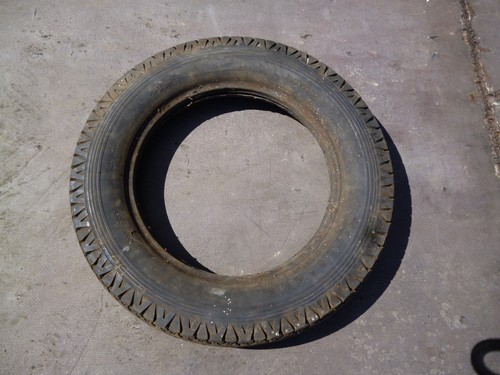 Old vintage firestone tyre - old,