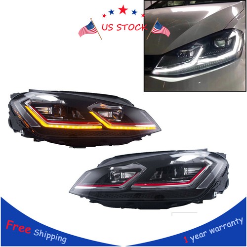 Red projector headlights - red,