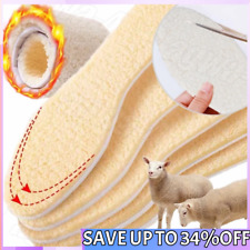 Soft Warm Winter Sheepskin Insoles Thick Inner Soles Sheep Wool Shoes Boot Pad